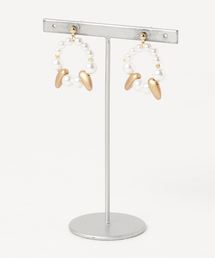【mei couture】パールリングピアス