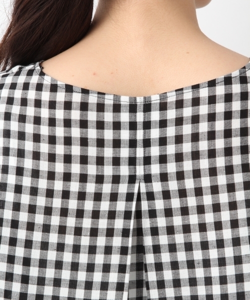 LEPSIM（レプシィム）の「ムジガラフレアスリーブブラウスSS　782693（シャツ/ブラウス・レディース・ブラック/ホワイト系その他/イエロー/ブラック×ホワイト/グレイッシュベージュ・LARGE/MEDIUM）」の21枚目の写真