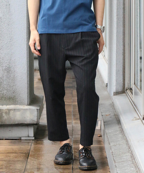 Confirm（コンファーム）の「Confirm / コンファーム ワンタック柄パンツ（スラックス・メンズ・ブラック/ブラック系その他・M/L）」の8枚目の写真