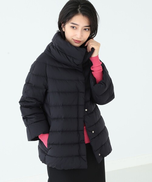 EFFE BEAMS（エッフェビームス）の「HERNO / ハイネック 3/4スリーブ ダウンブルゾン（ブルゾン・レディース・ブラック/ブラウン系その他/ブラウン系その他2/ベージュ・40/42/38）」の9枚目の写真