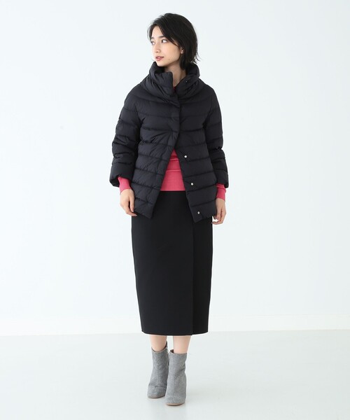 EFFE BEAMS（エッフェビームス）の「HERNO / ハイネック 3/4スリーブ ダウンブルゾン（ブルゾン・レディース・ブラック/ブラウン系その他/ブラウン系その他2/ベージュ・40/42/38）」の10枚目の写真