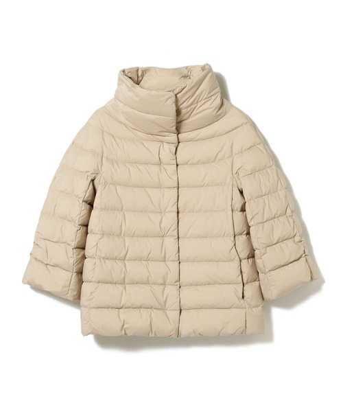 EFFE BEAMS（エッフェビームス）の「HERNO / ハイネック 3/4スリーブ ダウンブルゾン（ブルゾン・レディース・ブラック/ブラウン系その他/ブラウン系その他2/ベージュ・40/42/38）」の5枚目の写真