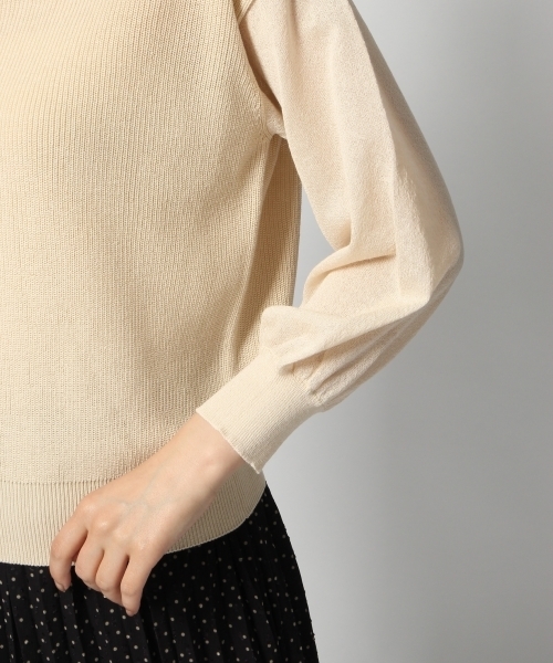 GLOBAL WORK（グローバルワーク）の「シアースリーブアゼプルオーバー長袖/802754（ニット/セーター・レディース・ワインレッド/オフホワイト/ブラック/グレー・LARGE/MEDIUM）」の13枚目の写真