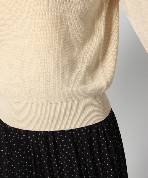 GLOBAL WORK（グローバルワーク）の「シアースリーブアゼプルオーバー長袖/802754（ニット/セーター・レディース・ワインレッド/オフホワイト/ブラック/グレー・LARGE/MEDIUM）」の14枚目の写真