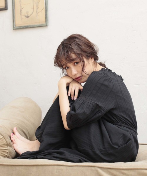 one after another NICE CLAUP（ワンアフターアナザーナイスクラップ）の「カラミレースワンピース（ワンピース・レディース・ブラック/ブルー系その他/イエロー系その他・FREE）」の11枚目の写真