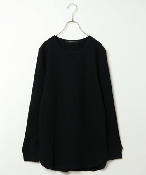 VENCEEXCHANGE（ヴァンスエクスチェンジ）の「ロゴワッフル長袖Tシャツ（Tシャツ/カットソー・メンズ・ホワイト/グレー/ブラック・M/L）」の2枚目の写真