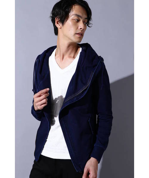 BLUE TORNADO∴B カットデニムビックフードブルゾン BLUE TORNADO∴B カットデニムビックフードブルゾン