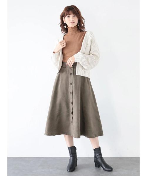 YECCA VECCA(イェッカヴェッカ)の「ローゲージショートカーディガン(カーディガン/ボレロ・レディース・アイボリー/キャメル/ネイビー・FREE)」の10枚目の写真
