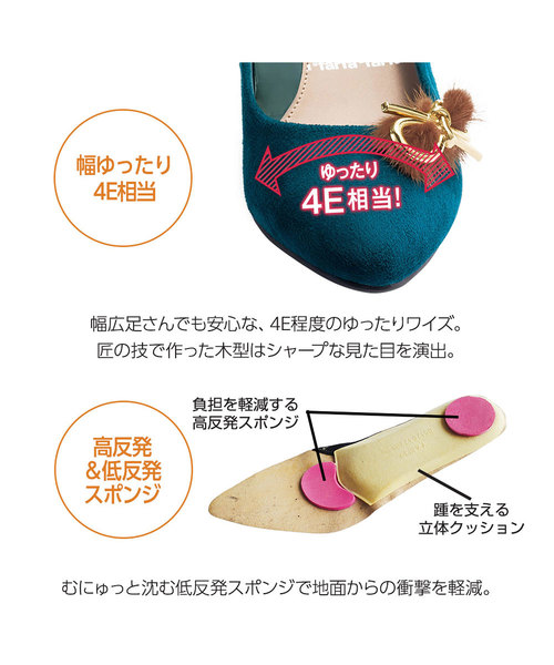 GeeRA(ジーラ)の「【23.5~26.5cm】ゆったりワイズパンプス(パンプス・レディース・ブラック/ブラウン/グリーン/ワイン・23.5cm/24cm/24.5cm/25cm/25.5cm/26cm/26.5cm)」の11枚目の写真