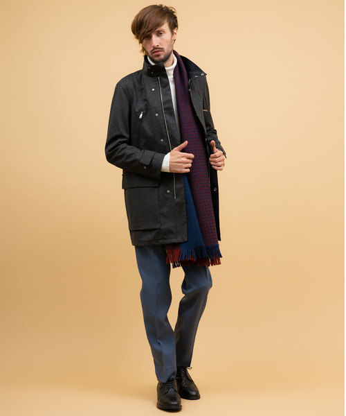 UNITED TOKYO（ユナイテッドトウキョウ）の「schoellerウールボンディングスタンドコート（その他アウター・メンズ・ブラック/グレー・1/2/3）」の4枚目の写真