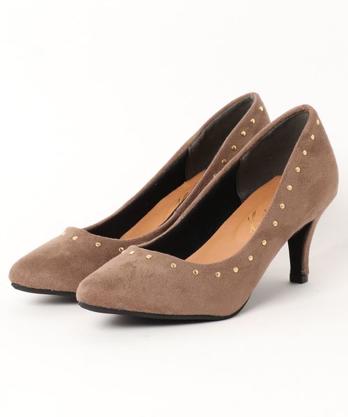 KOBE LETTUCE（コウベレタス）の「スタッズポインテッドトゥパンプス＊レディース/シューズ/レオパード柄[I1684]神戸レタス（パンプス・レディース・ブラック/ブラック系その他/レオパード/グレイッシュベージュ・LL/S/M/L）」の12枚目の写真