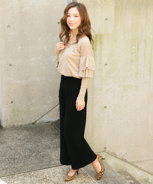 KOBE LETTUCE（コウベレタス）の「スタッズポインテッドトゥパンプス＊レディース/シューズ/レオパード柄[I1684]神戸レタス（パンプス・レディース・ブラック/ブラック系その他/レオパード/グレイッシュベージュ・LL/S/M/L）」の8枚目の写真