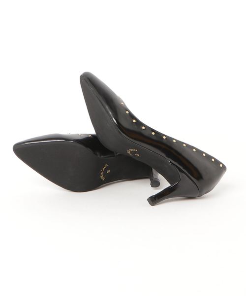 KOBE LETTUCE（コウベレタス）の「スタッズポインテッドトゥパンプス＊レディース/シューズ/レオパード柄[I1684]神戸レタス（パンプス・レディース・ブラック/ブラック系その他/レオパード/グレイッシュベージュ・LL/S/M/L）」の5枚目の写真