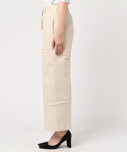 flower(フラワー)の「クリーンコーデュロイパンツ(その他パンツ・レディース・アイボリー/ブラウン・FREE)」の3枚目の写真