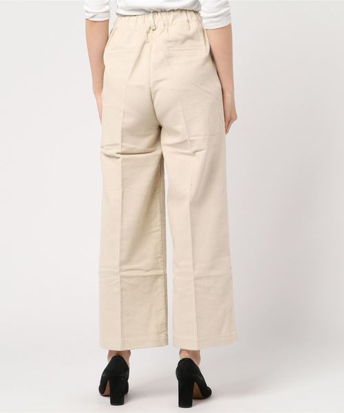 flower(フラワー)の「クリーンコーデュロイパンツ(その他パンツ・レディース・アイボリー/ブラウン・FREE)」の4枚目の写真