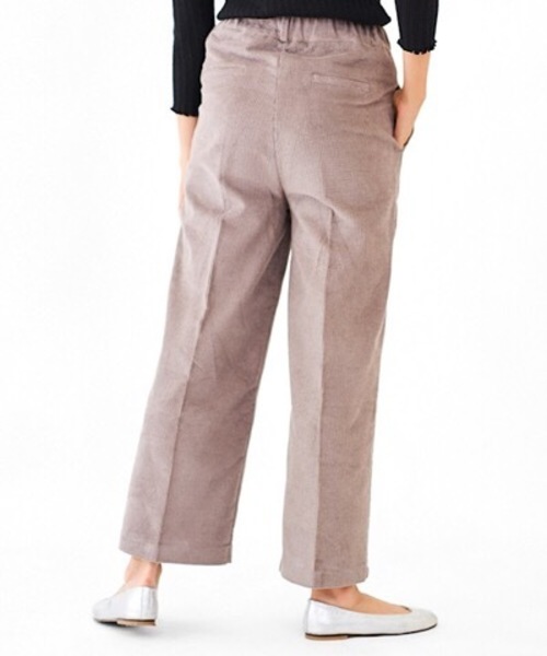 flower(フラワー)の「クリーンコーデュロイパンツ(その他パンツ・レディース・アイボリー/ブラウン・FREE)」の6枚目の写真