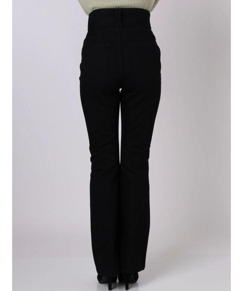 EMODA(エモダ)の「インベルトジャストウエストフレアデニム(デニムパンツ・レディース・インディゴブルー/ブラック・MEDIUM/SMALL/X-SMALL)」の15枚目の写真