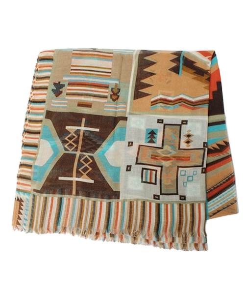 Goa ゴア の オルテガ柄ストール ストール ショール Wear