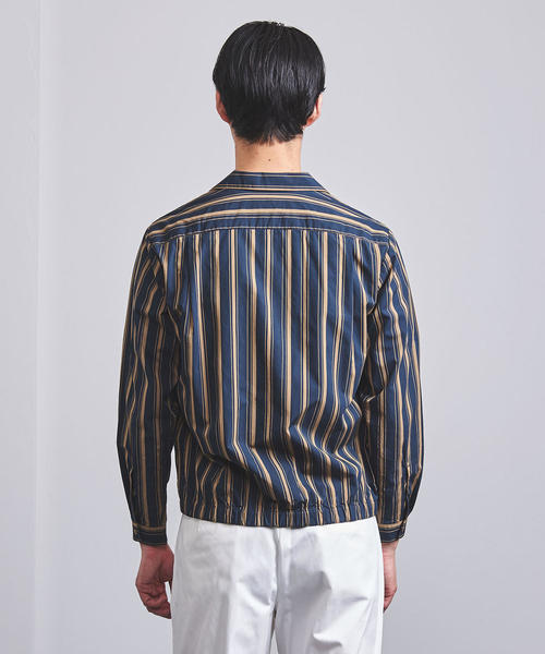 Camoshita（カモシタ）の「＜Camoshita UNITED ARROWS（カモシタ ユナイテッドアローズ）＞マルチストライプ ドリズラー（ブルゾン・メンズ・ダークグリーン・SMALL/MEDIUM/LARGE）」の4枚目の写真