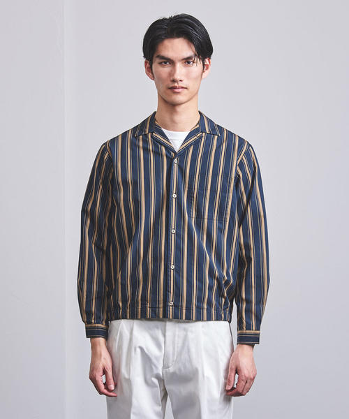 Camoshita（カモシタ）の「＜Camoshita UNITED ARROWS（カモシタ ユナイテッドアローズ）＞マルチストライプ ドリズラー（ブルゾン・メンズ・ダークグリーン・SMALL/MEDIUM/LARGE）」の5枚目の写真