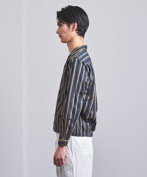 Camoshita（カモシタ）の「＜Camoshita UNITED ARROWS（カモシタ ユナイテッドアローズ）＞マルチストライプ ドリズラー（ブルゾン・メンズ・ダークグリーン・SMALL/MEDIUM/LARGE）」の6枚目の写真