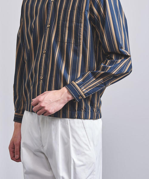 Camoshita（カモシタ）の「＜Camoshita UNITED ARROWS（カモシタ ユナイテッドアローズ）＞マルチストライプ ドリズラー（ブルゾン・メンズ・ダークグリーン・SMALL/MEDIUM/LARGE）」の9枚目の写真