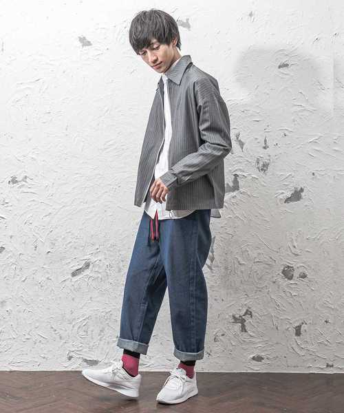 MinoriTY（マイノリティ）の「アンクルワイドデニム/紐付き（デニムパンツ・メンズ・インディゴブルー/ブルー・M/L）」の5枚目の写真