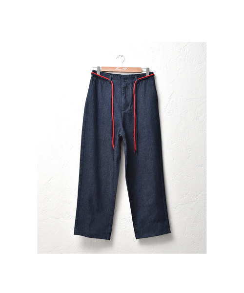 MinoriTY（マイノリティ）の「アンクルワイドデニム/紐付き（デニムパンツ・メンズ・インディゴブルー/ブルー・M/L）」の4枚目の写真