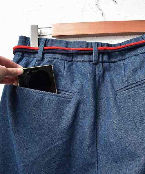 MinoriTY（マイノリティ）の「アンクルワイドデニム/紐付き（デニムパンツ・メンズ・インディゴブルー/ブルー・M/L）」の9枚目の写真