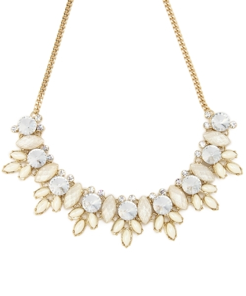 BEAUTY&YOUTH UNITED ARROWS（ビューティーアンドユースユナイテッドアローズ）の「BYSF ビジューエポカラーチェーンネックレス  ◆（ネックレス・レディース・オフホワイト/ブラック・フリー）」の3枚目の写真