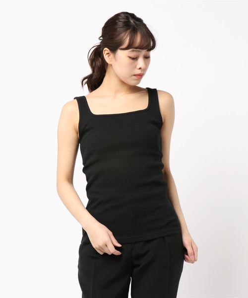 LOWRYS FARM(ローリーズファーム)の「スクエアリブタンク 838781(タンクトップ・レディース・ブラック/ベージュ/オフホワイト/カーキ/キャメル・MEDIUM/LARGE)」の20枚目の写真