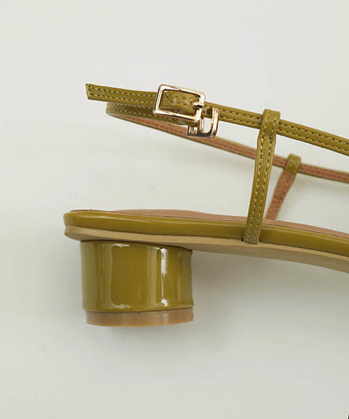 TODAYFUL（トゥデイフル）の「オープントゥースクエアサンダル（サンダル・レディース・キナリ/グレイッシュベージュ/オリーブ/レッド系その他・36inch/37inch/38inch）」の12枚目の写真