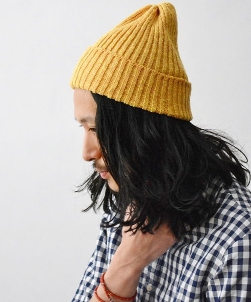 SHIPS（シップス）の「WARREN SCOTT: コットン/リネン リブニットキャップ（ニットキャップ/ビーニー・メンズ・ホワイト/レッド/イエロー/グリーン/ブルー/ネイビー・ONE SIZE）」の5枚目の写真