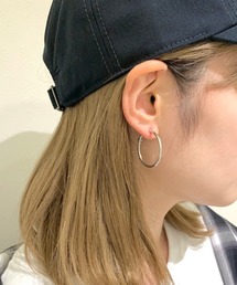 メタルフープピアス