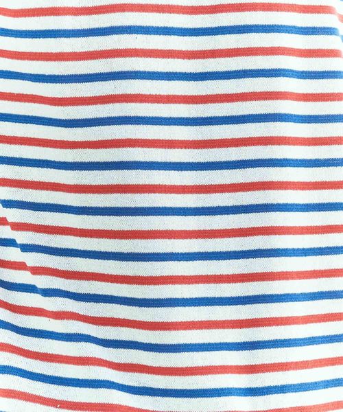 GRAND GLOBAL（グランドグローバル）の「日本製両A面ボーダーT（Tシャツ/カットソー・メンズ・ホワイト/ネイビー・38/40）」の15枚目の写真