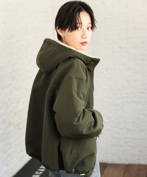 PAGEBOY/Anui リバーシブルボアブルゾンM2 Anui ブルゾン アウター 「UNISEX/2サイズ展開」リバーシブル