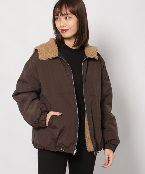 PAGEBOY/Anui リバーシブルボアブルゾンM2 UNISEX/2サイズ展開】リバーシブルボアブルゾン（ブルゾン