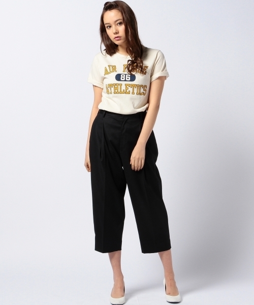 Another Edition（アナザーエディション）の「AE ダブルクロス タック PT ◆（その他パンツ・レディース・オフホワイト/ネイビー・SMALL/MEDIUM）」の9枚目の写真