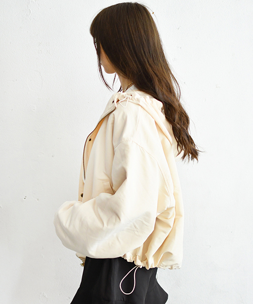 PairPair(ペアペア)の「【ライナー取り外し可能】2WAY袖ボリュームマウンパ(ブルゾン・レディース・ブラック/ベージュ/アイボリー/モカ・FREE)」の13枚目の写真