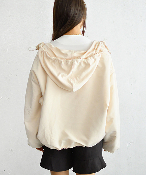 PairPair(ペアペア)の「【ライナー取り外し可能】2WAY袖ボリュームマウンパ(ブルゾン・レディース・ブラック/ベージュ/アイボリー/モカ・FREE)」の14枚目の写真