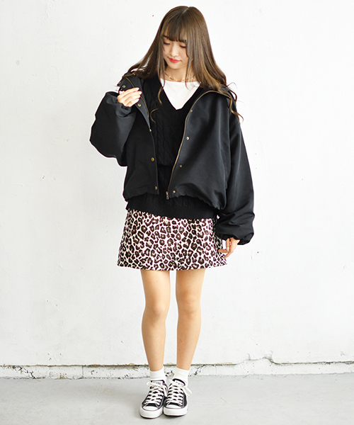 PairPair(ペアペア)の「【ライナー取り外し可能】2WAY袖ボリュームマウンパ(ブルゾン・レディース・ブラック/ベージュ/アイボリー/モカ・FREE)」の15枚目の写真