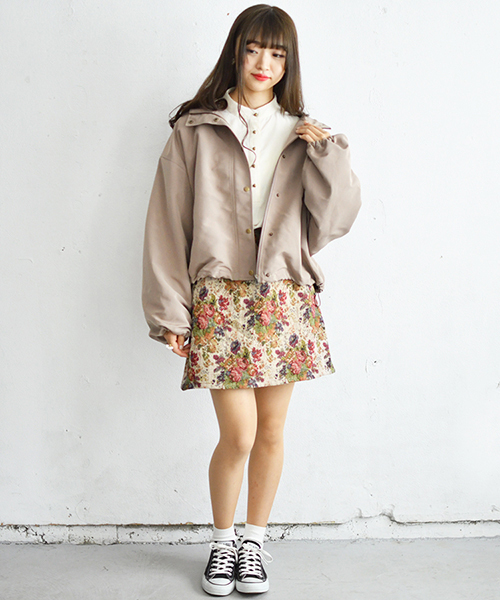 PairPair(ペアペア)の「【ライナー取り外し可能】2WAY袖ボリュームマウンパ(ブルゾン・レディース・ブラック/ベージュ/アイボリー/モカ・FREE)」の21枚目の写真