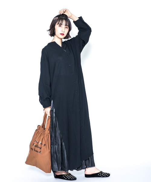 Zozo限定 ロングスリット長袖シャツワンピース シャツワンピース As Know Know ワンピース As アズノゥアズ のファッション セール