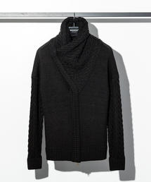 1PIU1UGUALE3 RELAX(ウノピゥウノウグァーレトレ)ネックケーブルニット