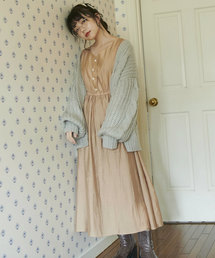 OLIVE des OLIVE | ヴィンテージビジューボタンワンピース(ワンピース)