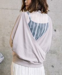 sakurabois | バックシャン裏毛カシュクールカットソープルオーバー(スウェット)