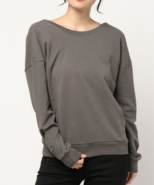 sakurabois（サクラボア）の「２WAYスウェットトップス（スウェット・レディース・チャコール/モカ/グレイッシュベージュ/キャメル・M）」の22枚目の写真