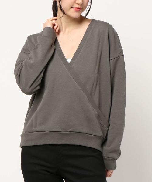 sakurabois（サクラボア）の「２WAYスウェットトップス（スウェット・レディース・チャコール/モカ/グレイッシュベージュ/キャメル・M）」の21枚目の写真