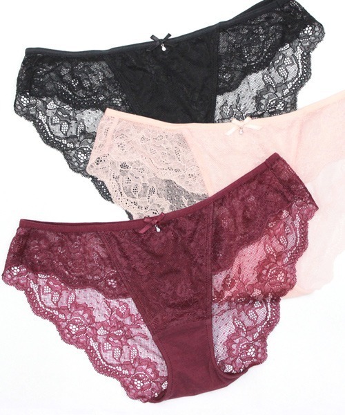 tu-hacci(ツーハッチ)の「瞬間谷間メーカー バックレースショーツ【ショーツ単品】(ショーツ・レディース・ピンク/ワイン/ブラック/ブルーグリーン/ラベンダー/カーキ・MEDIUM/LARGE/X-LARGE)」の8枚目の写真