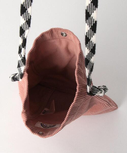 YSTRDY's TMRRW（イエスタデイズトゥモロー）の「＜YSTRDY's TMRRWxWrangler＞ CORD POUCH/ポーチ サコッシュ □□（ボディバッグ/ウエストポーチ・メンズ・ブラック/ピンク・FREE）」の5枚目の写真